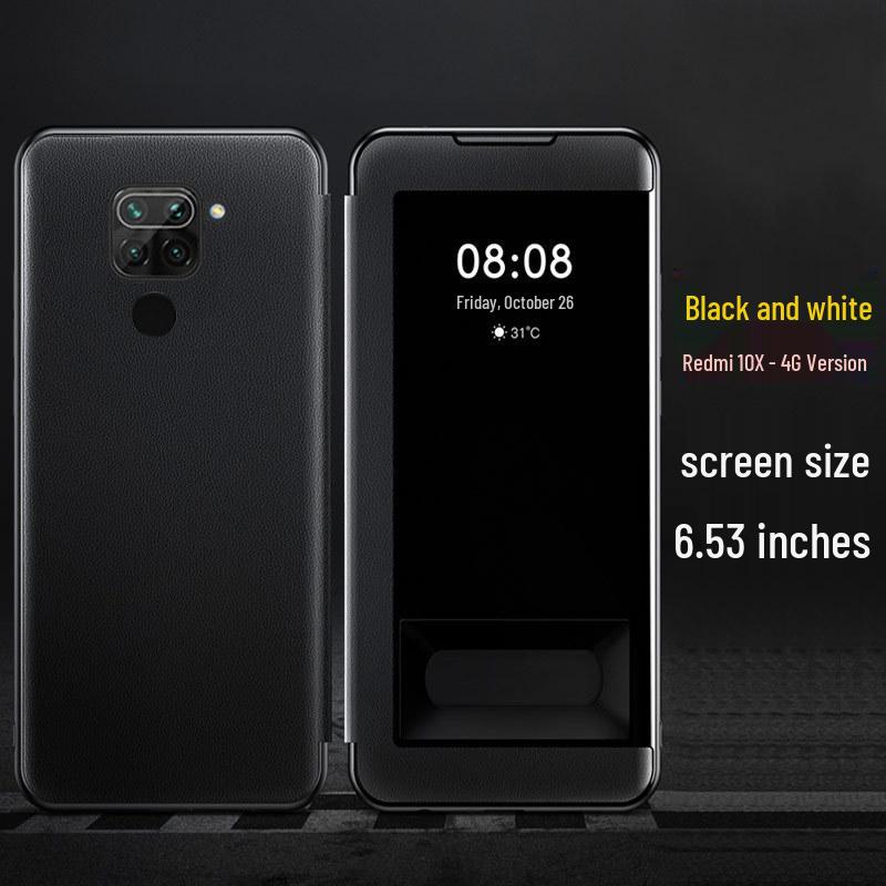 

Redmi 10X Pro 5G/ Xiaomi 10 Youth Edition Flip Leather Phone Case - Solid Color, Drop-proof, Business Style Cover Xiaomi 10 Youth Edition