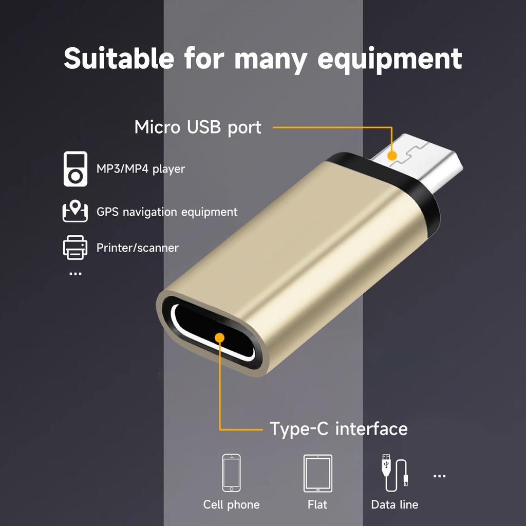USB Type-C Adapter Type C To Micro USB Female To Male Converters Phone Adapter for Smartphone Tablet