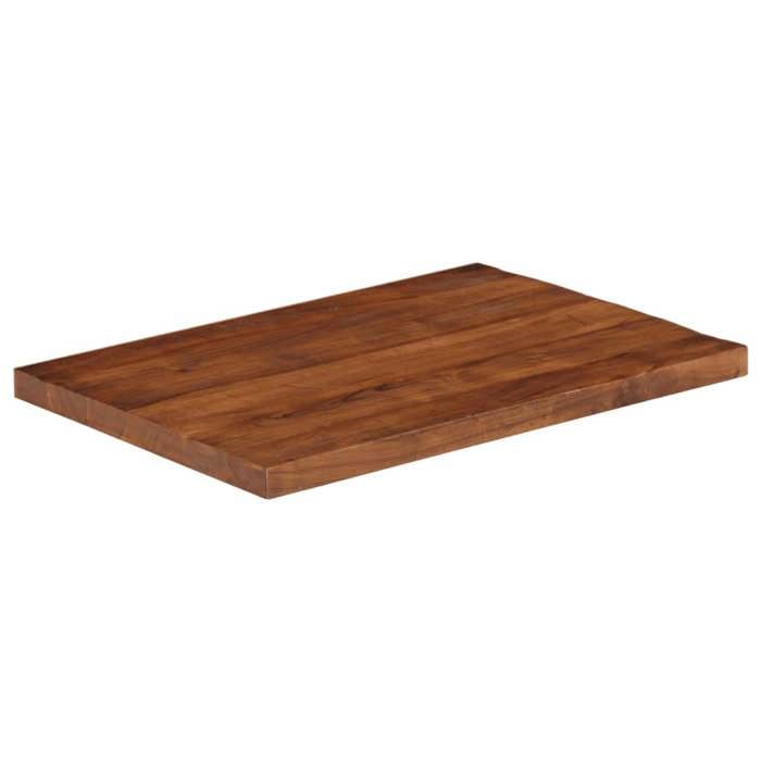 VidaXL Dessus de table 80x50x2,5 cm rectangulaire bois massif récupéré, dessus de table en bois, dessus de table basse, 371188
