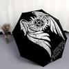 1pc Supernatural Automatic Opening/Closing Umbrella with Convenient Three-Fold Design, 8 Iron Ribs - for Outdoor Daily UseA27