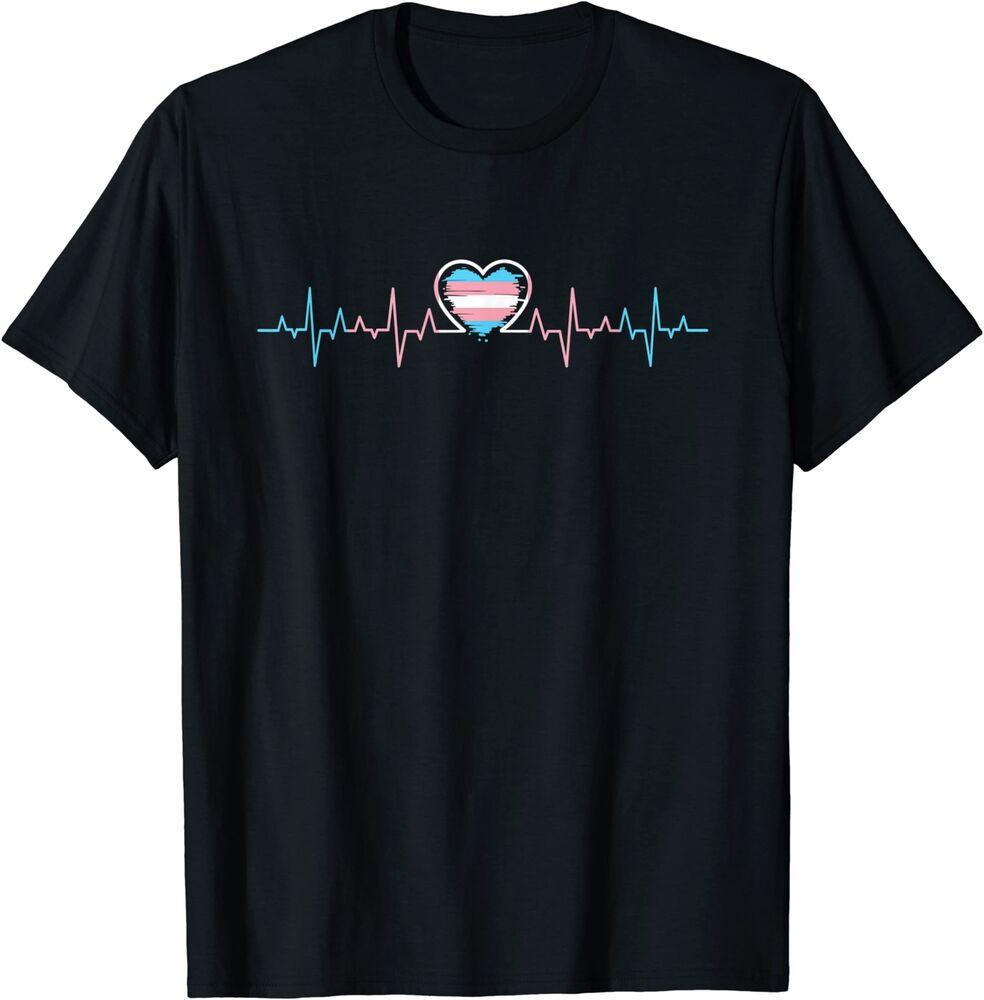 Transgender Heartbeat - Transgender Gift Trans Pride Outfit T-Shirt Size S-5XL Unisex T-Shirt XXXL