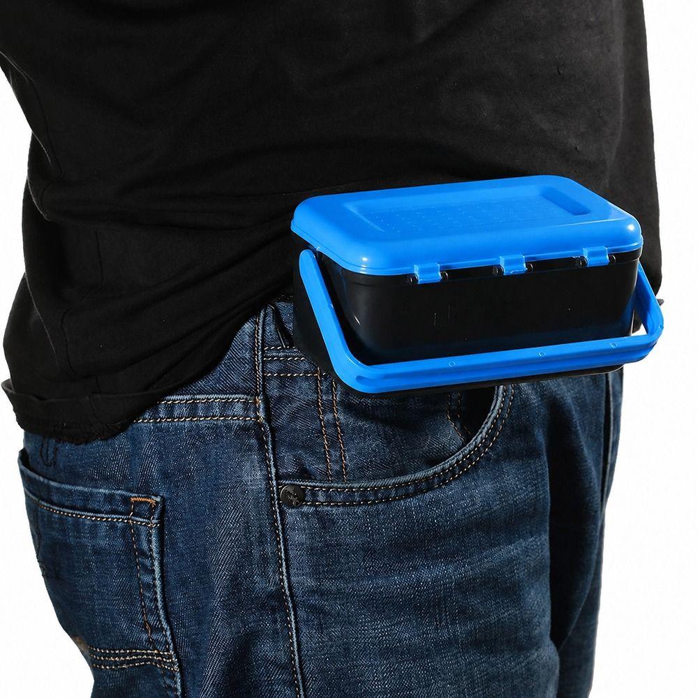2PCS Plastic Fishing Bait Box with Clip Worm Storage Case Fishing Lure Box  Fishing Accessories
