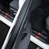 1/4/5Pcs Car Door Sill Carbon Microfiber Protector Sticker For Ford ST Line Edge Explorer Transit Ranger Kuga MK2 Fusion Mustang