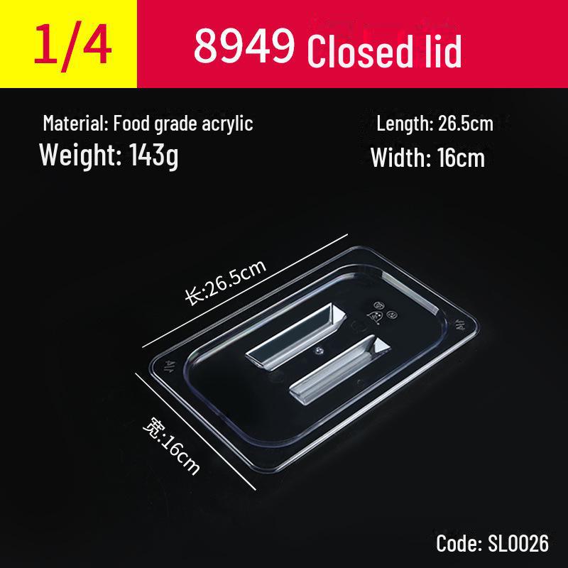 Transparente rechteckige Acryl-Heißtopfschale und Frischhalte-Obst-Auslagebox