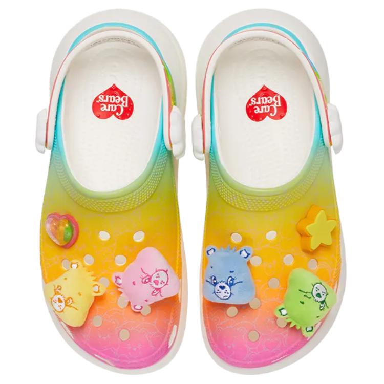 Care Bears X Crocs  Crush Clog Rainbow Women Sneakers Multi-Color White 210103-100