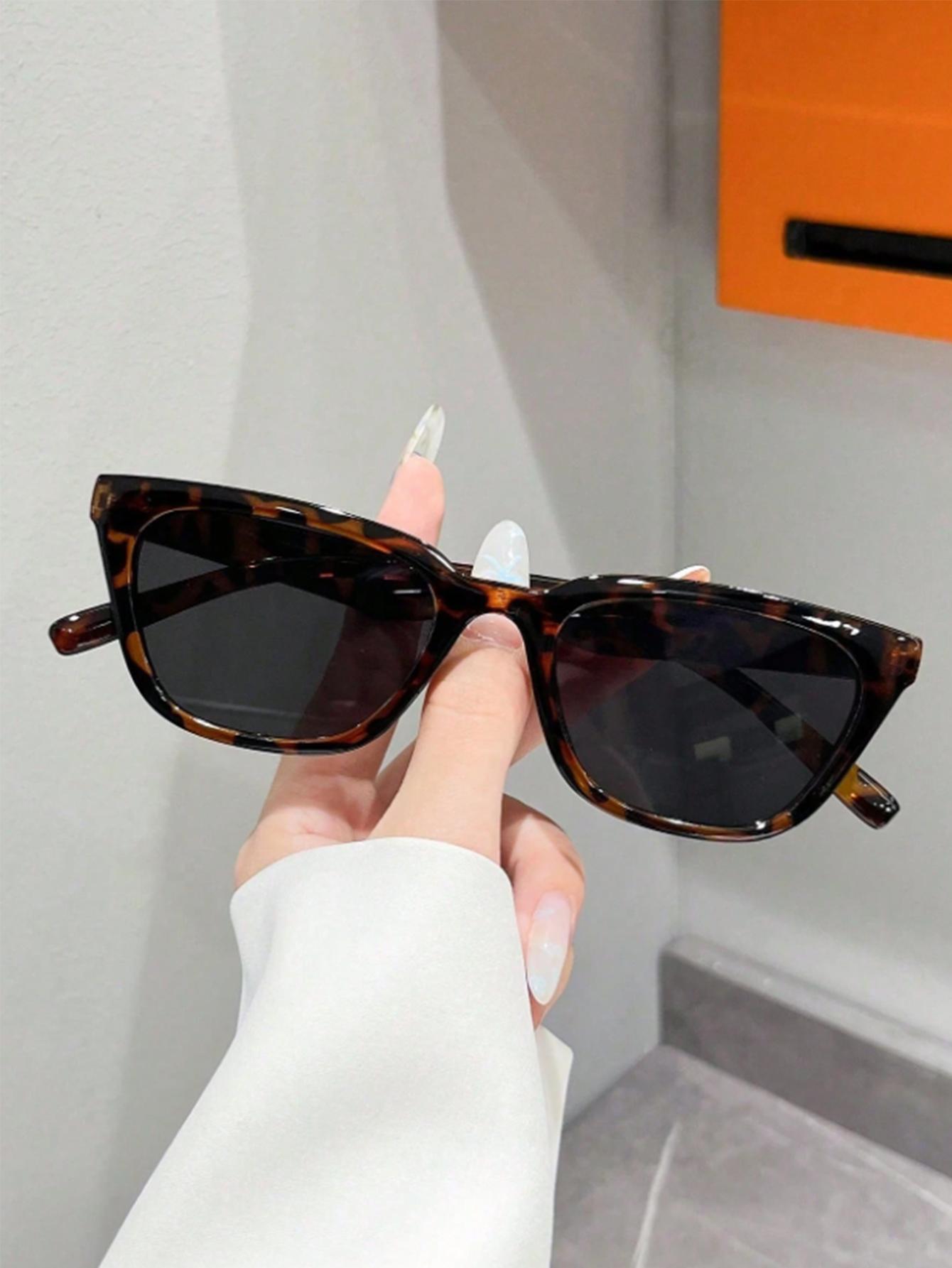 

1Pc European and American Fashion Trendy Cat-Eye Frame Sunglasses, Suitable for Daily Photography Accessories, Vacations