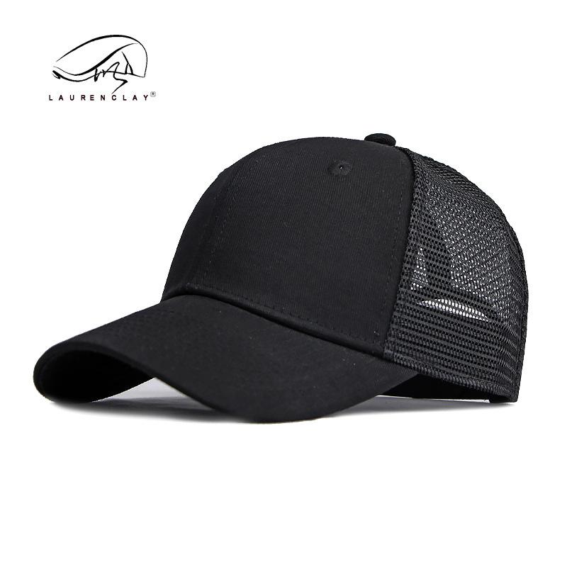 Unisex Summer Mesh Trucker Hat Structured Hard Top Baseball Cap Breathable Color Block Sun Protection Sports Cap for Men Women