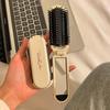 Escova de Cabelo Portátil com Airbag e Espelho de Bolso: Pente de Massagem para Cabelos Longos