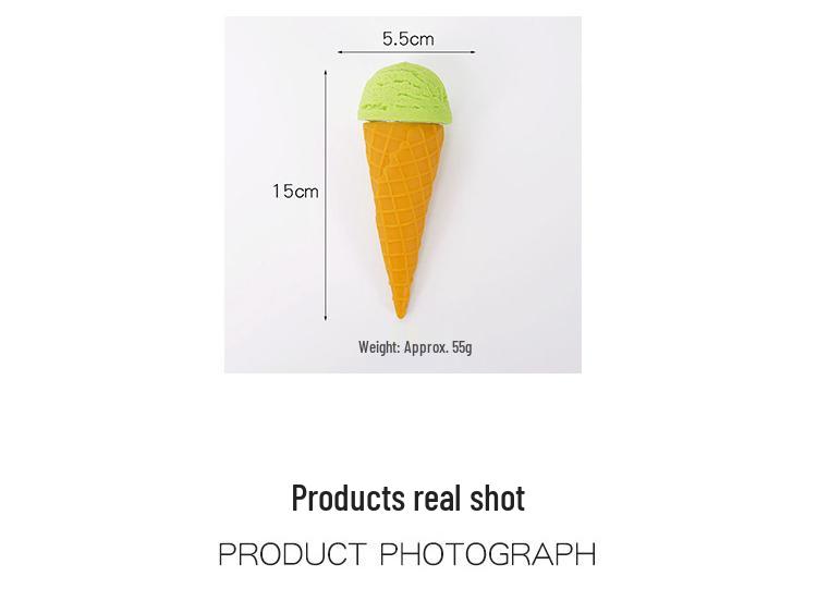Creative DIY Ice Cream Cone Model Toy - Fun Dessert Decoration Prop