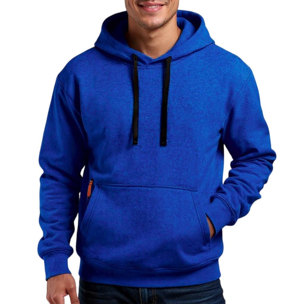 Men's Pullover Hoodie For Spring Trendy Hooded Casual Hoodie