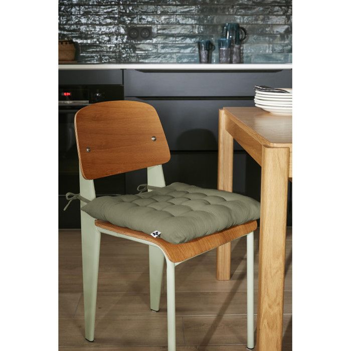 Assise matelassée 16 points "Gaïa" 40 x 40 cm "Gaze de Coton" l'Effet Papillon