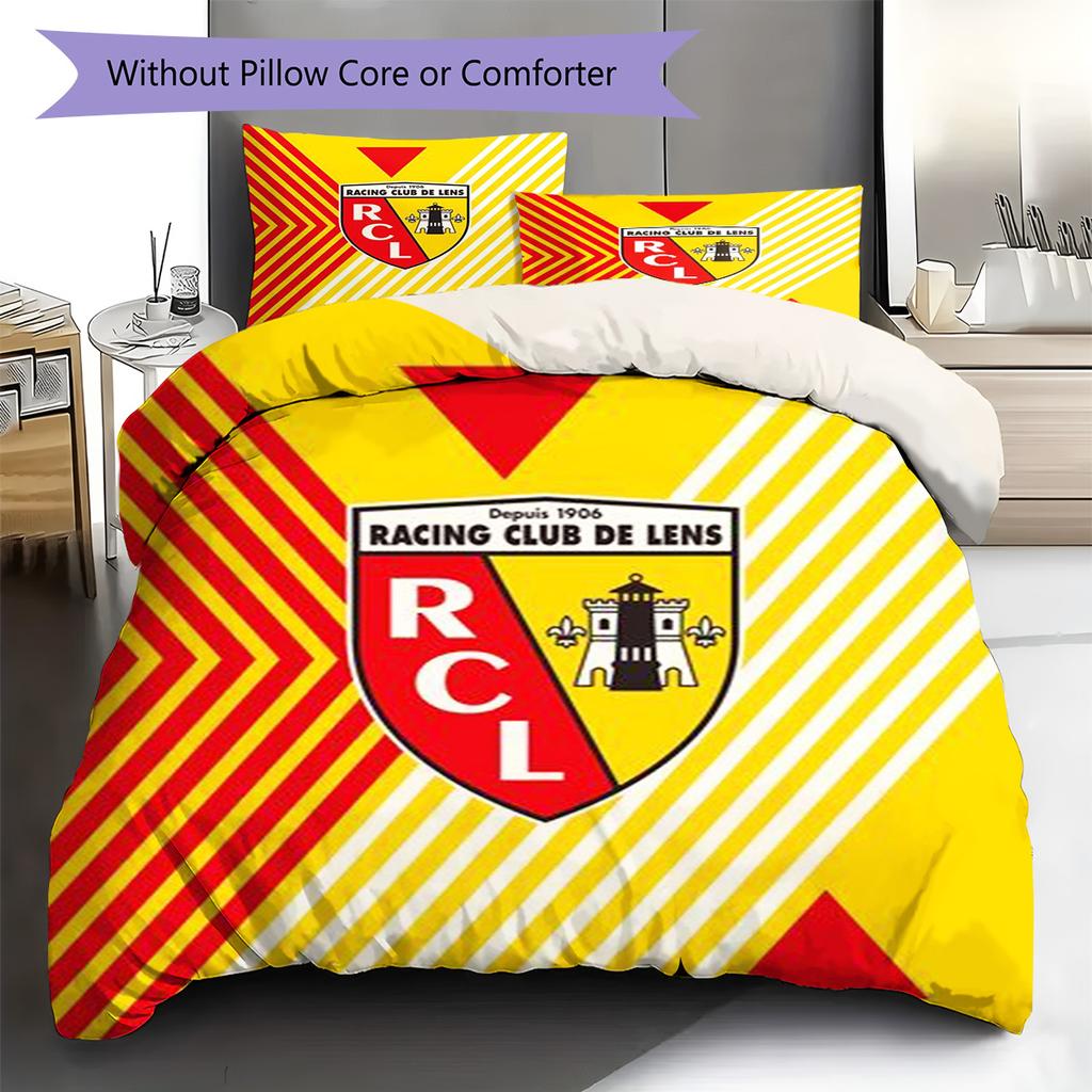 Set Biancheria da Letto con Fantasia a Lenti RC Copripiumino Federa Decorazione per la Casa Regalo (1 * copripiumino + 2 * federa, senza nucleo)