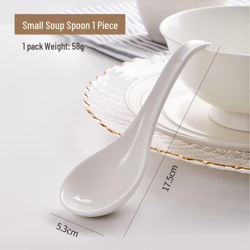 Qiwei Ceramic Soup Spoon