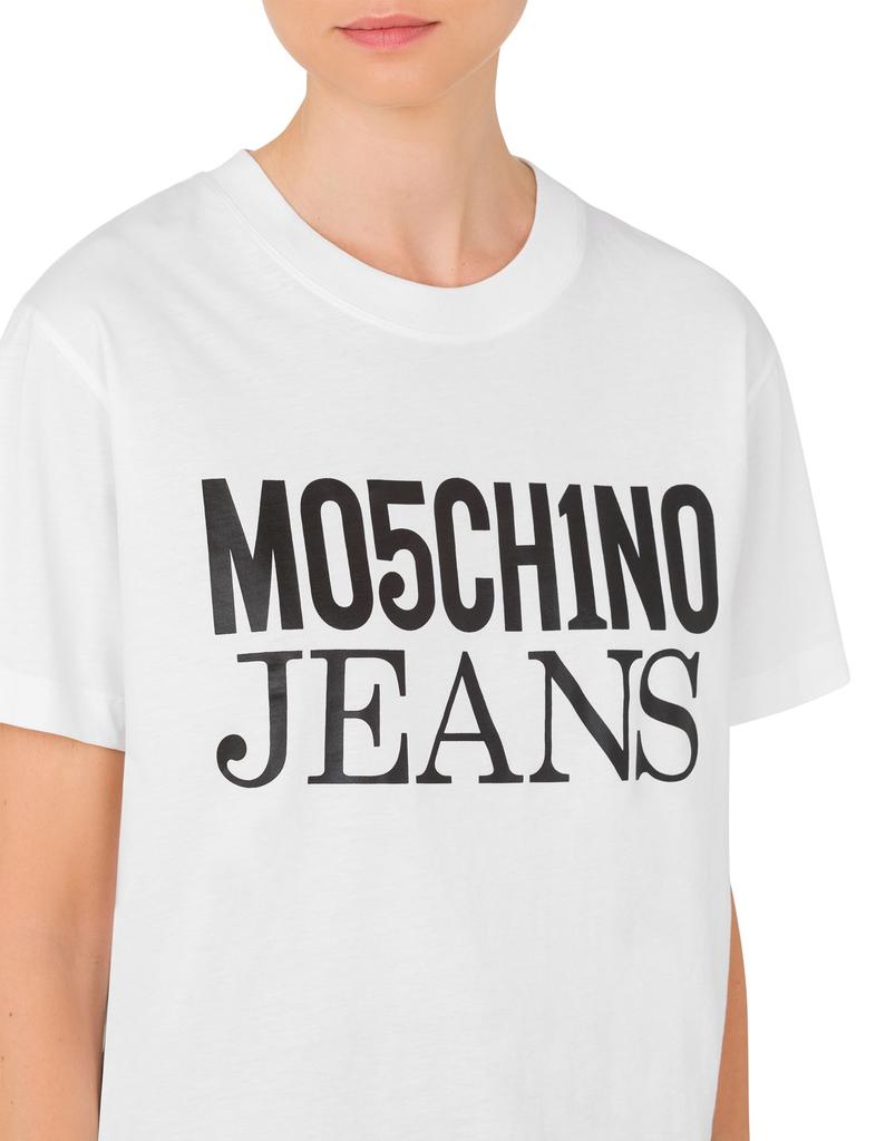 Camiseta Manga Curta com Logo Jeans MOSCHINO