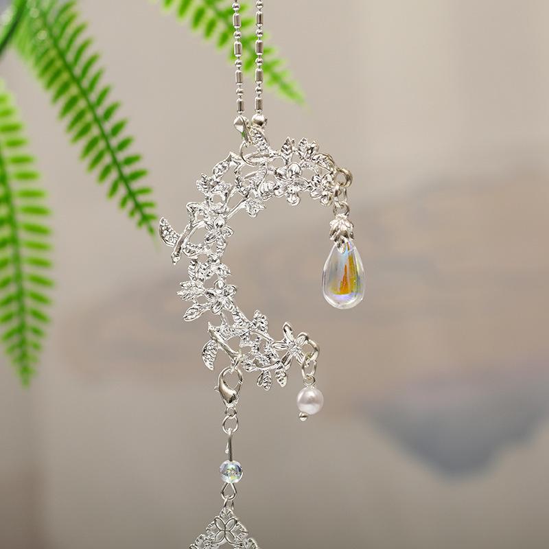 Оригинальное платье Сюхэ Китайская свадебная корона феникса с красной кисточкой головной убор