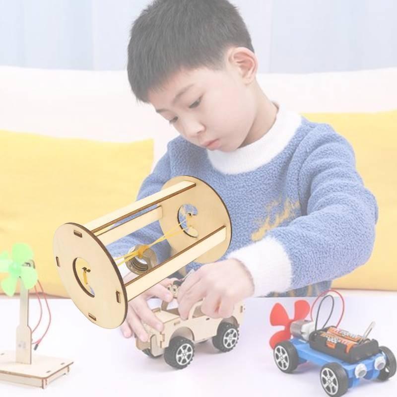 Wooden Hook Wheel Stem Educational Science Experiment Toy For Toddlers And Elementary Students