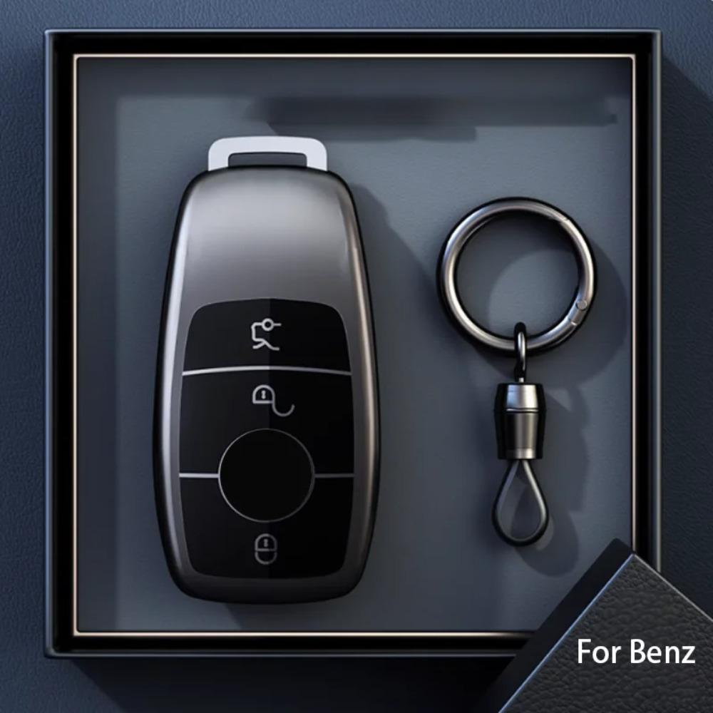 Titanium Gray for Mercedes Benz E C S GLC Class E200 E400 E63 W213 S550 S560 C260 Smart Remote Car Key Case Cover Accessories