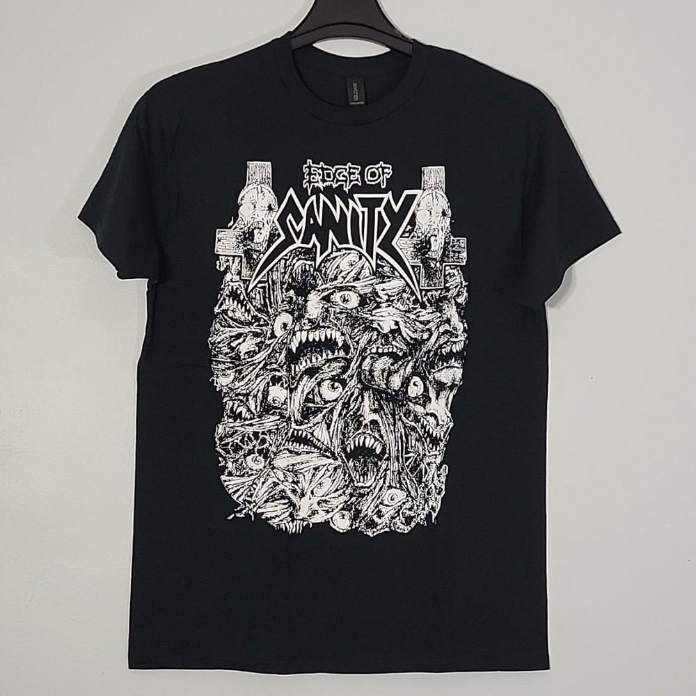 

EDGE OF SANITY Dead But Dreaming S SMALL T-Shirt Black Mens Band Logo Unisex T-Shirt M