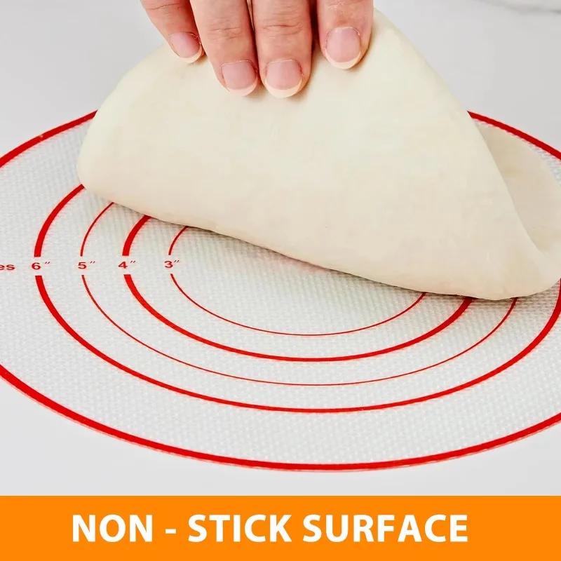 1PC Silicone double ear bread oven pad reusable Dutch oven pad non stick baking tool for transferring dough