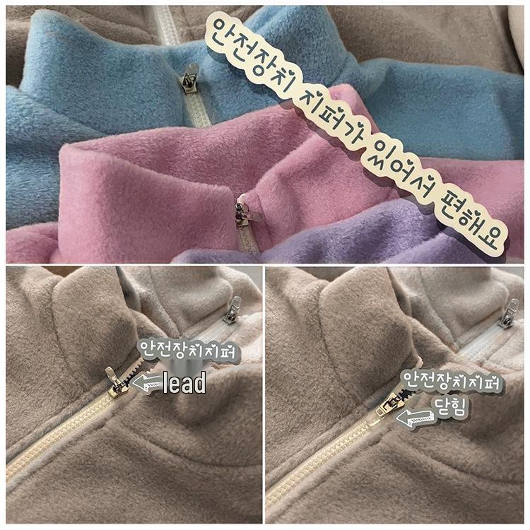 Herbst Kinder Mehrfarbiges Fleece Sportbekleidungsset - Stehkragen, Zweiteilig, Baby Oberbekleidung