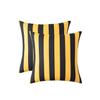 Home Geometric Stripes Graphic Simple Outdoor Waterproof Linen Pillowcase Sofa Chair Cushion