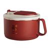 304 Stainless Steel Ramen Bowl Set Foldable Cutlery Included Lunch Box with Lid For Small Space Dormitories