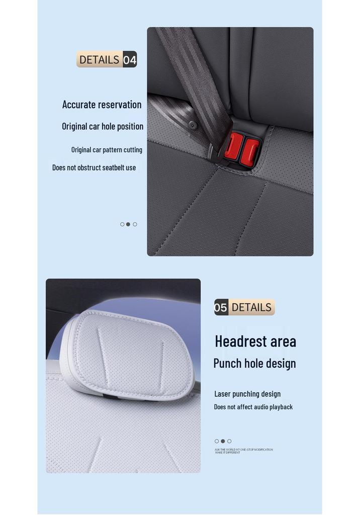 Deep Blue L07 All-Season Car Seat Cushion and Cover Set