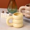 Creative hand handle ceramic mug large capacity large ear cup enterprise business latte coffee cup bone china