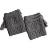 1 Pair Fashion Winter Tassel Womens Knitted Leg Warmers Sock Elastic Stretchy Soft Trim Boot Cover Cuffs Toppers