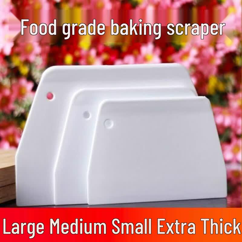 Thickened Plastic Baking & Dough Scraper