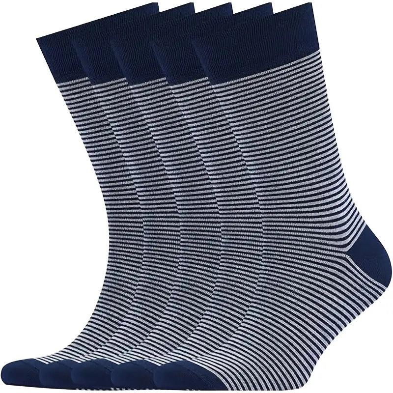 5 Pairs of Warm Stockings Fashionable High-quality Knitted Cotton Men's Socks Casual Business Socks The Same Socks for Men and Women