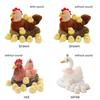 26-27 Mommy Farm Hen Plush With Hen Plush,Eggs,Chicken Toys Christmas Easter Basket Gifts Children's Birthday Party Surprise