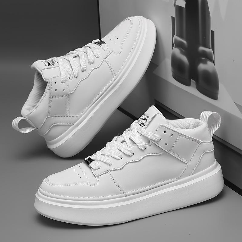 Light luxury Hong Kong style low-top thick-soled cushioning sports shoes Outdoor light and comfortable casual shoes Board shoes