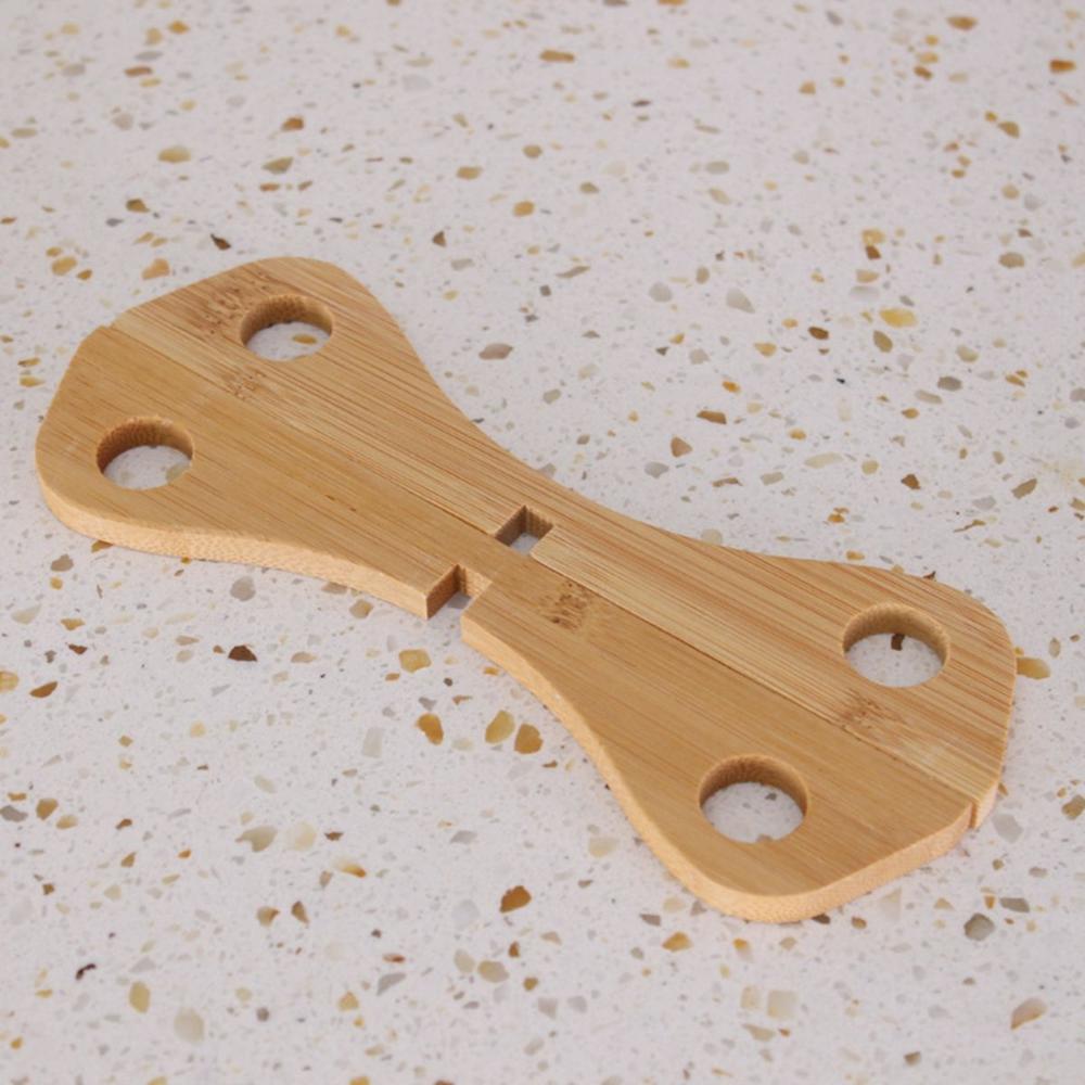 Home Kitchen Bamboo Heat Resistant Detachable Pot Trivet Placemat Cooling Rack Pan Stand