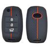 Suitable for Kia Smart Sport K3 Sportage K5 Cerato Propa KX3 Folding 3-button Honeycomb Pattern Silicone Car Key Cover