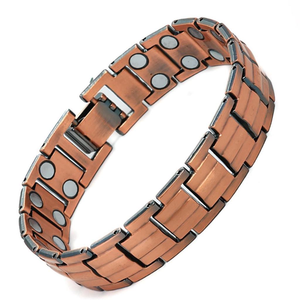 Double-Row Magnetic Men's Bracelet - Detachable European & American Style