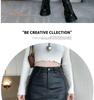 Plus Size Black PU A-line High Waist Skirt for Autumn/Winter