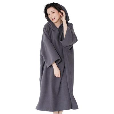 FELLOW Changing Poncho Towel, Adult, Microfiber, Moisture-Absorbent, Quick-Drying, Charcoal, One Size Fits All