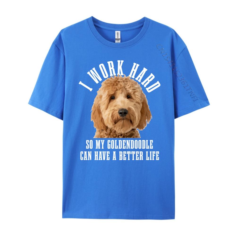 Goldendoodle Mom Doodle Dog Dad Designer T Shirt Luxury TShirt Big And Tall Graphic Tee Original Mens TShirts Creative