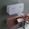 Flip Lid Cotton Pads Holder Dust-proof Cosmetic Bathroom Organizer Cotton Swab Storage Box  Makeup