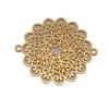 Filigree Diamond Shaped Connectors Ornate Multi Loop Links For Jewelry