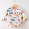 Children's Reversible Cotton Coverall – Baby Waterproof & Oil-Proof Bib and Apron