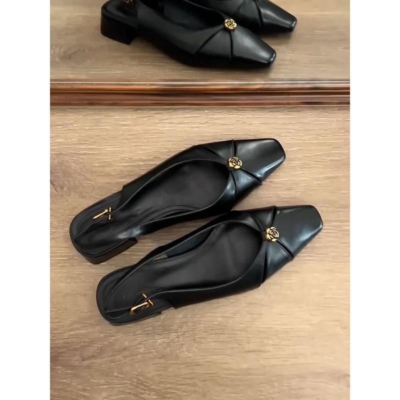 

Овчина Xiaoxiangfeng натуральная кожа сумка голова полутапочки женская летняя одежда сандалии металл камелия универсальные легкие тапочки рот 40