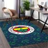 1pc Fenerbah?e Sports Club,Emblem,Pattern Office Carpet Soft Polyester Entrance Carpet Washable Non