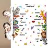 Wall Nursery Hot Sale Simple English Murals Animals New Creative Funny Cartoon Stickers Children`s