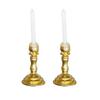 1:12 Dollhouse Miniature Furniture Accessories Gold Candlestick Pair
