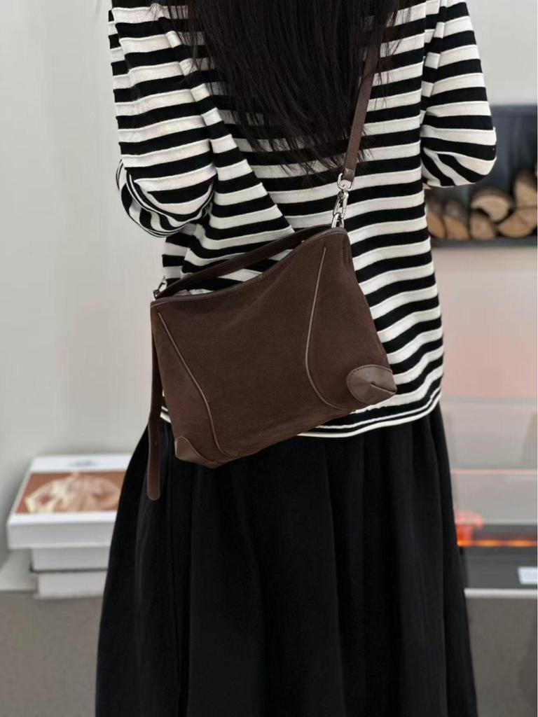 Luxury Matte Leather Crossbody Underarm Bag for Women - 2025 Autumn/Winter Casual Commuter Style