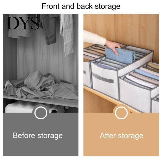 Clothes Underwear Organizer Large Capacity Moisture-proof Non-woven Fabric Comfortable Home Touch Closet Divider Box for Drawer