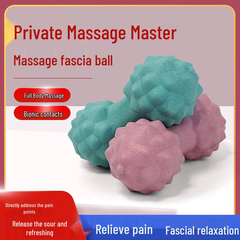 Versatile Yoga & Massage Ball Set: Solid Ball, Peanut Ball, Muscle Relaxation Durian Ball, Fascia Ball.
