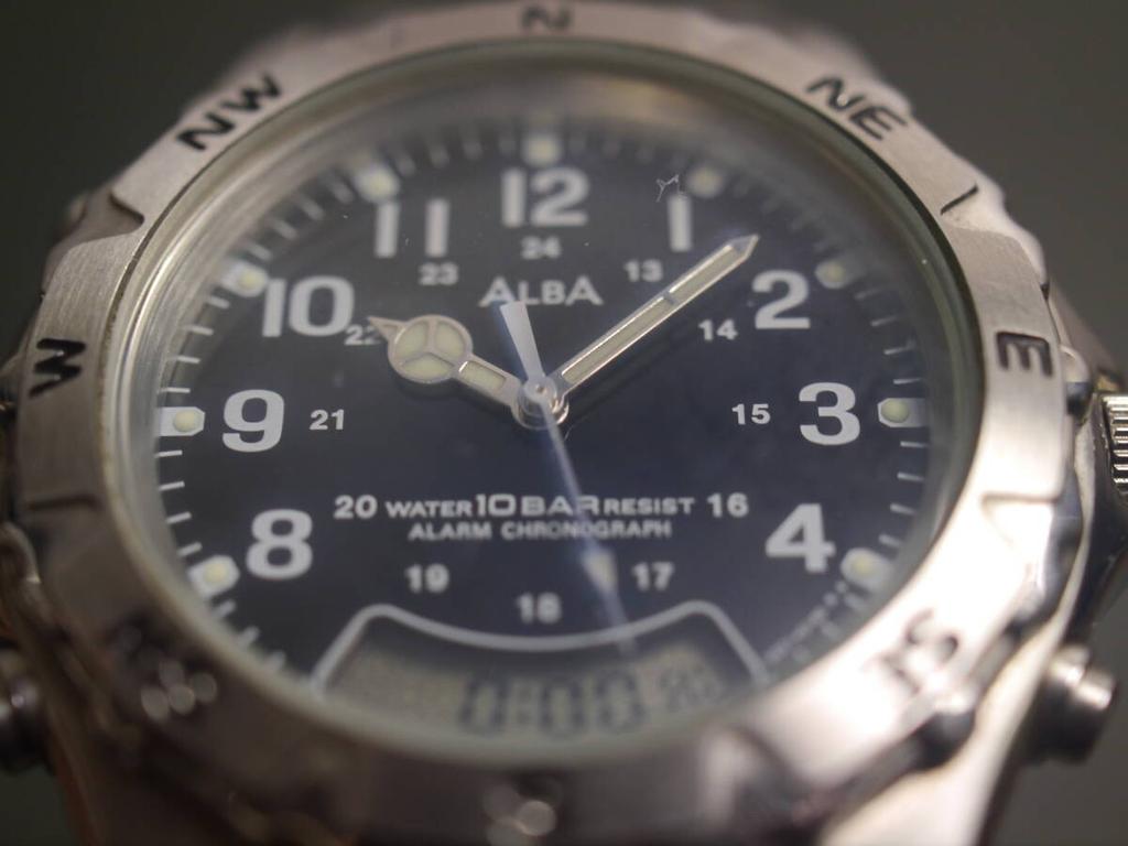 SEIKO ALBA Quartz Watch Working Condition Digital-Analog V071-0090 Men's (AE34)